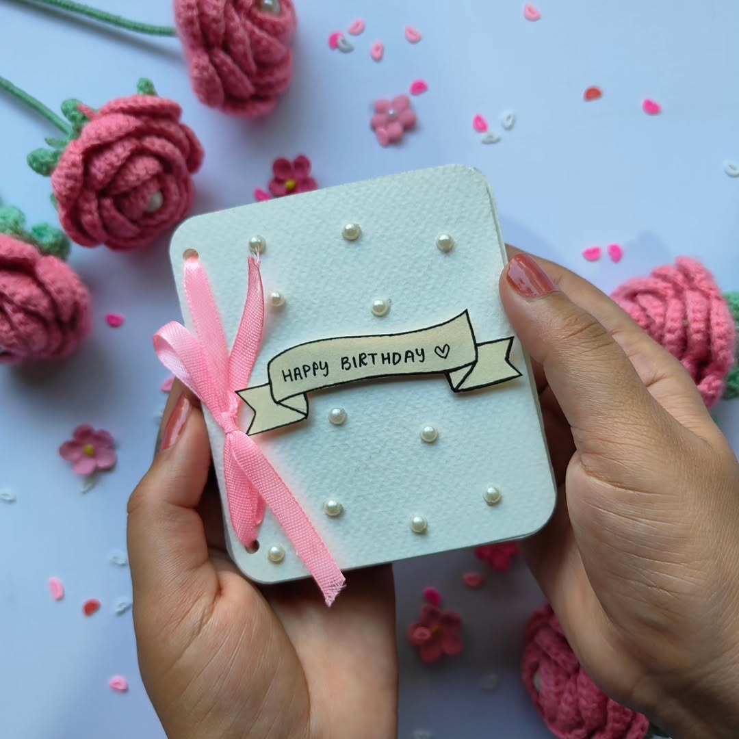 Handmade personalized birthday memory book cover by Art Cart by Swati