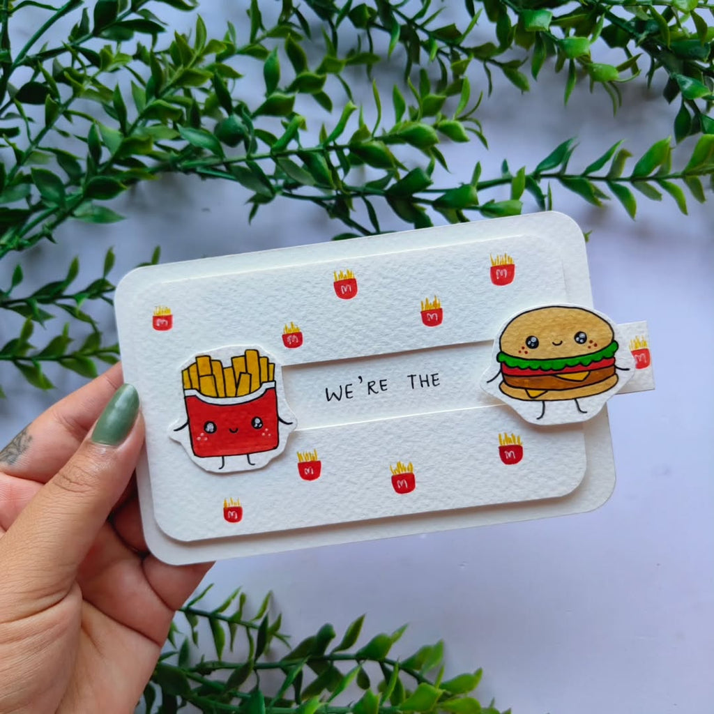 Handmade "Perfect Combo" Slider Card