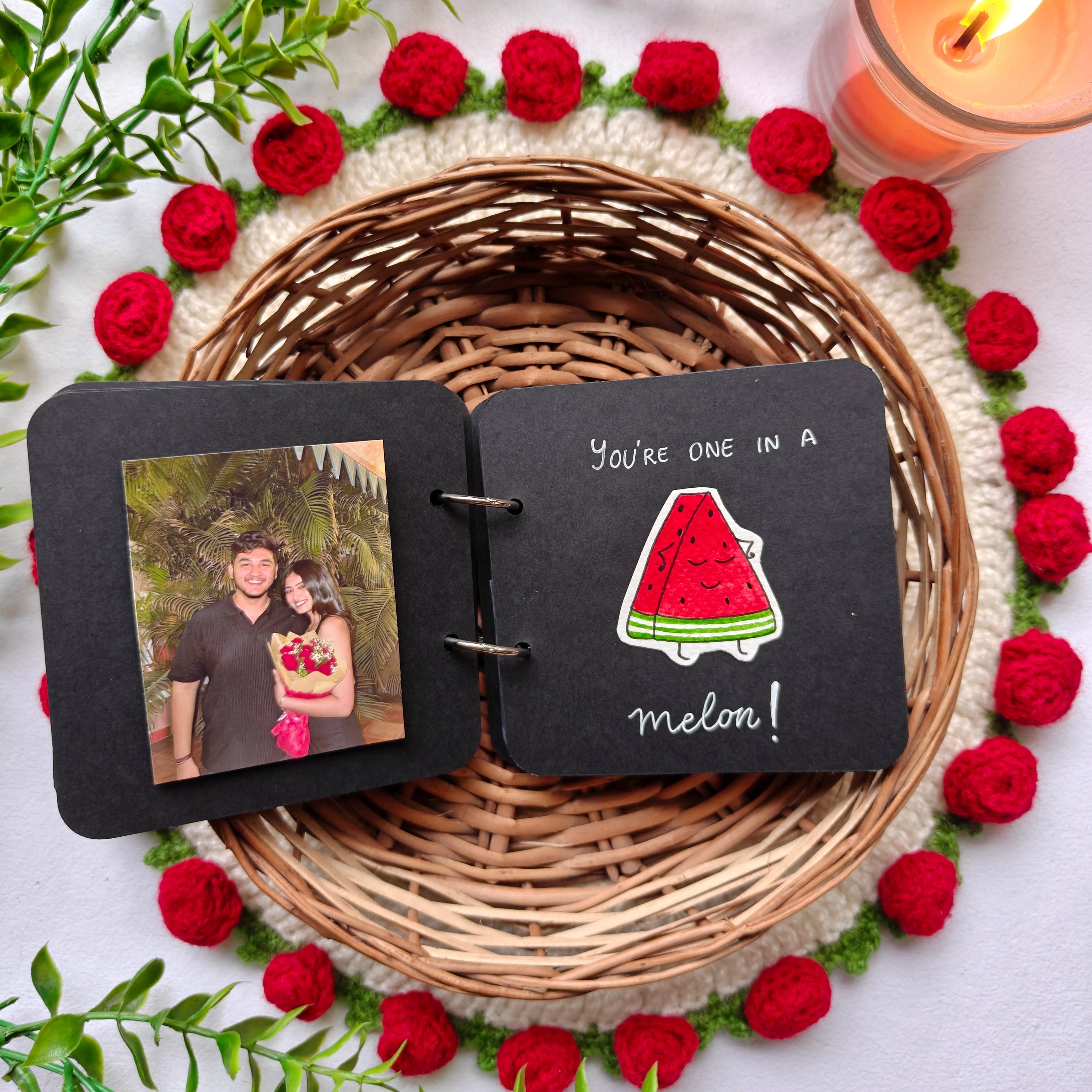 Handmade "You & Me" Love Book