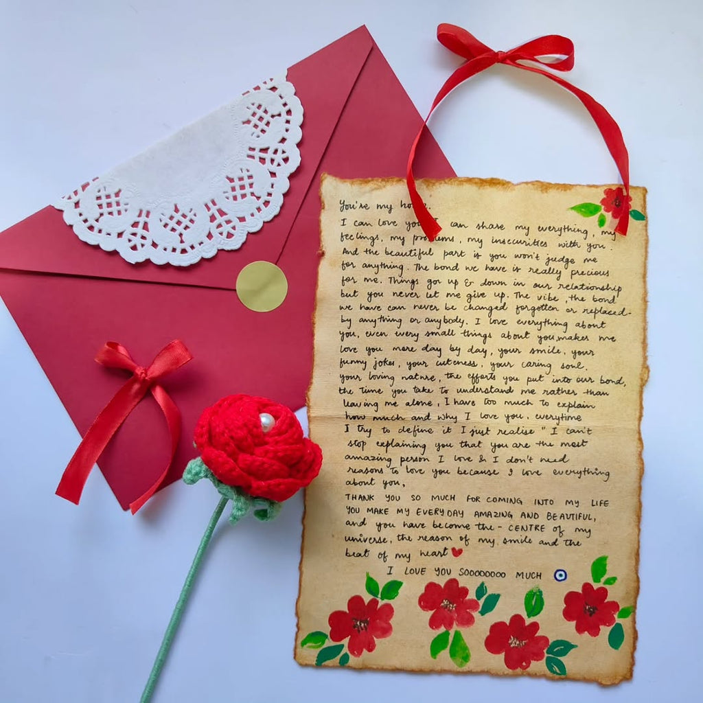 Handmade Vintage Aesthetic Letter