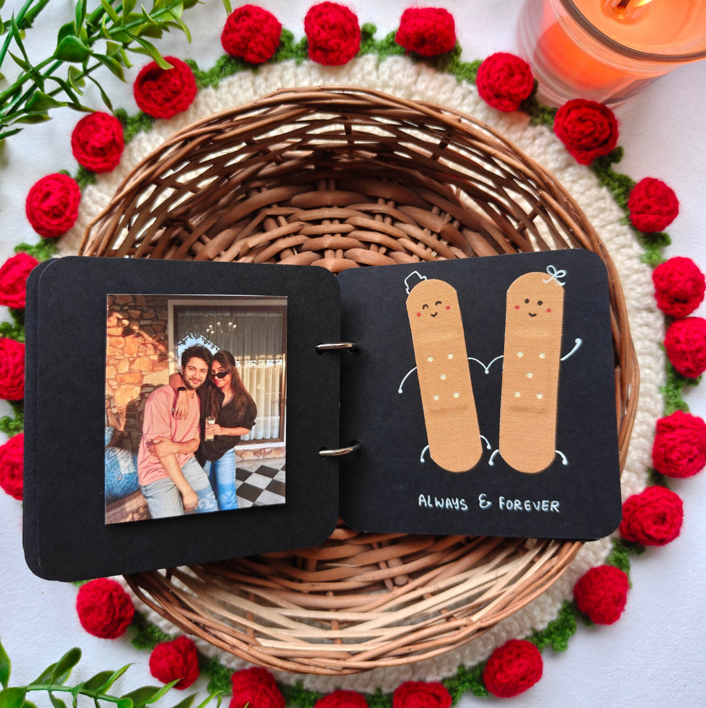 Handmade "You & Me" Love Book