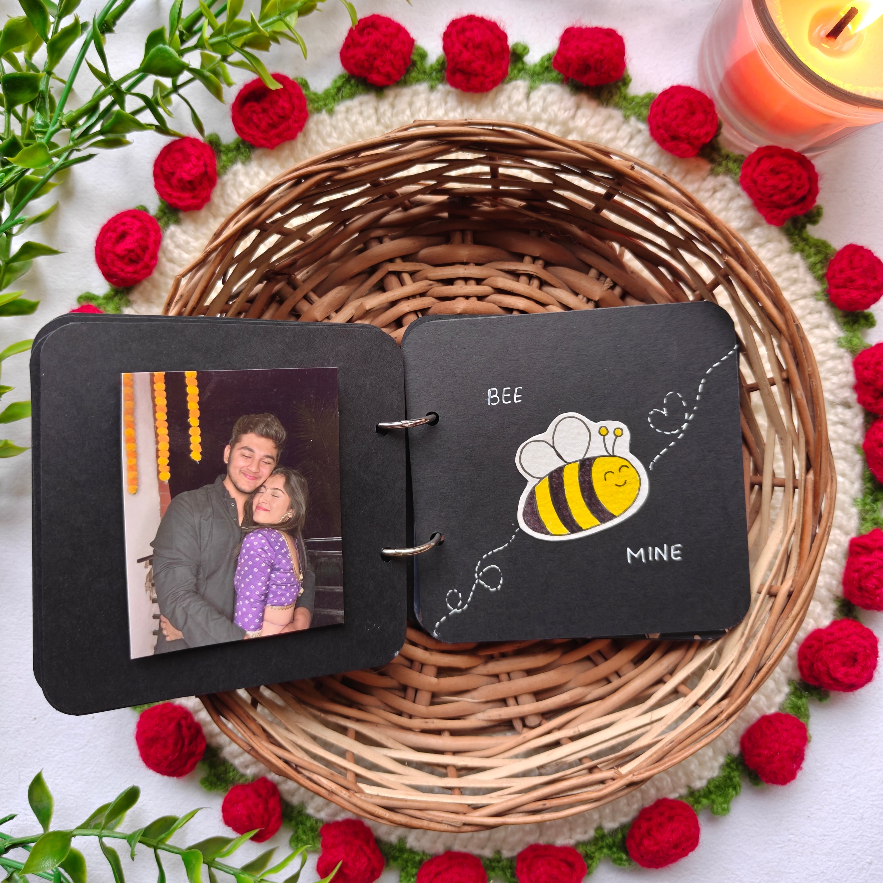 Handmade "You & Me" Love Book