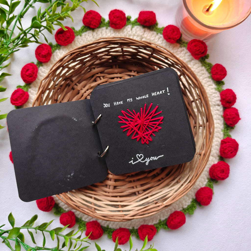 Handmade "You & Me" Love Book