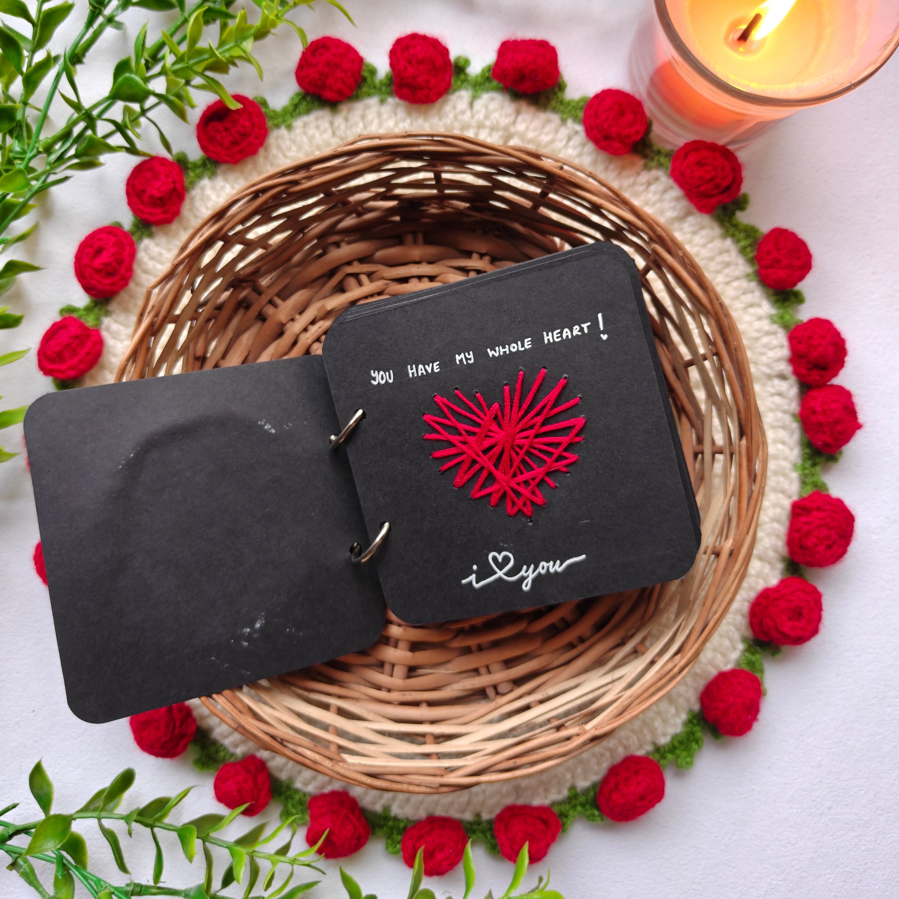 Handmade "You & Me" Love Book