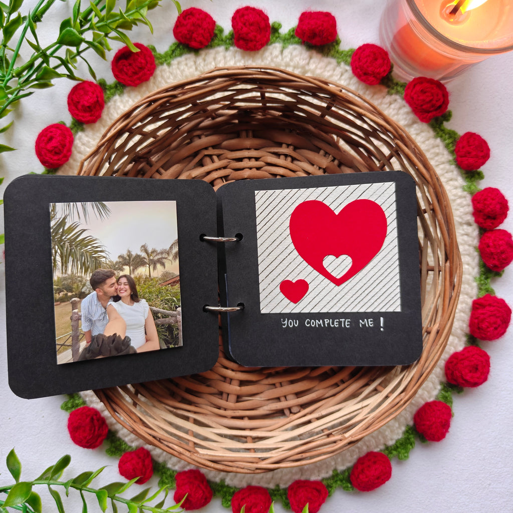 Handmade "You & Me" Love Book