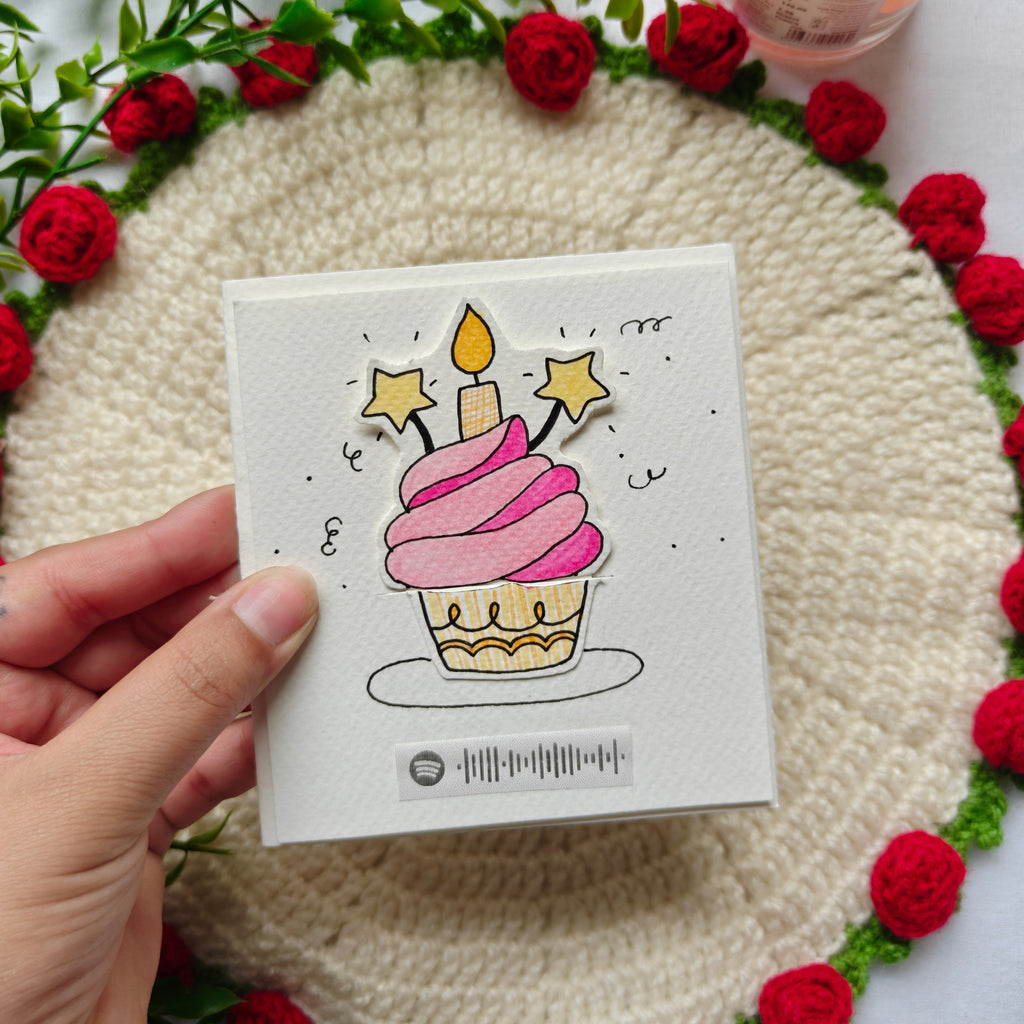 Mini card - cupcake