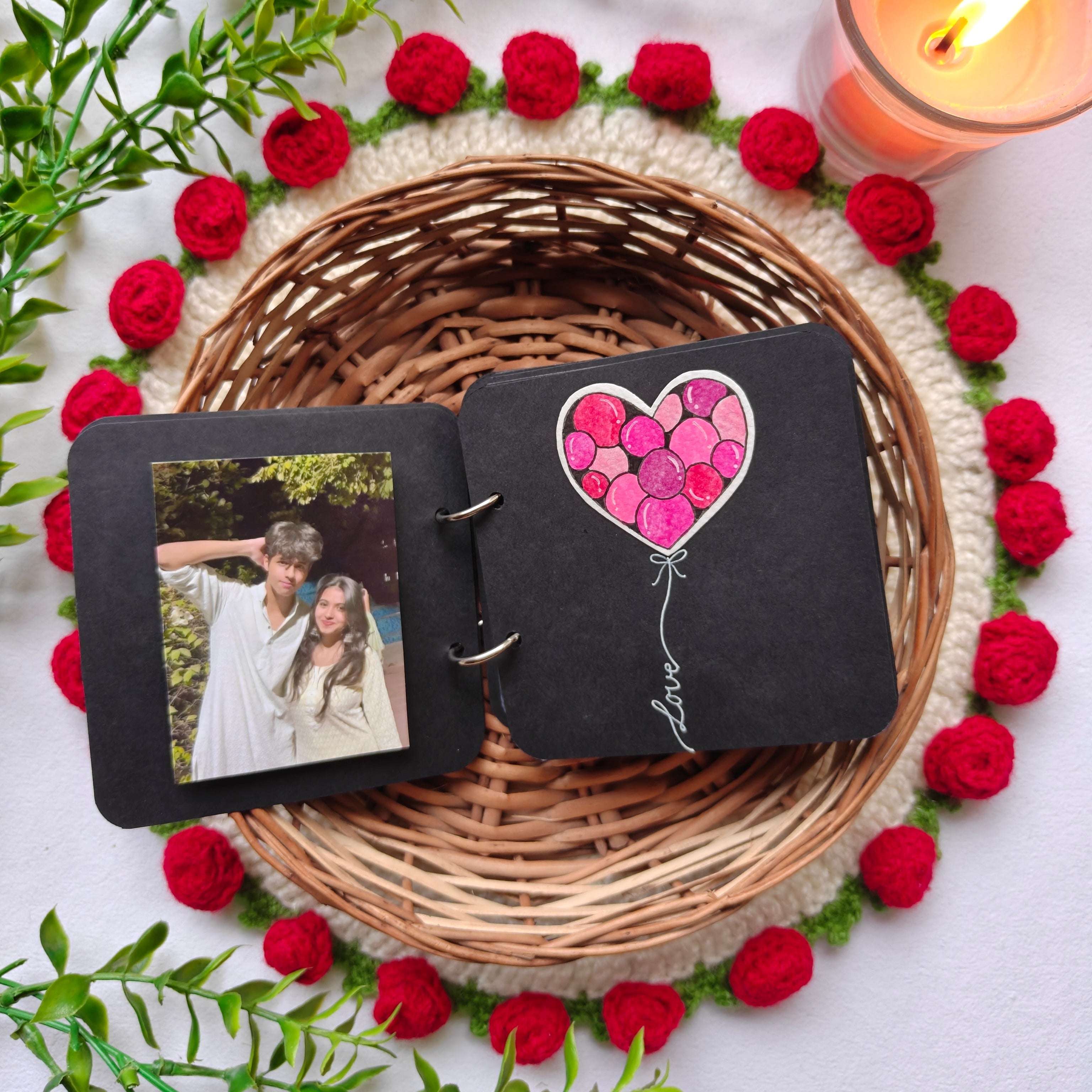 Handmade "You & Me" Love Book