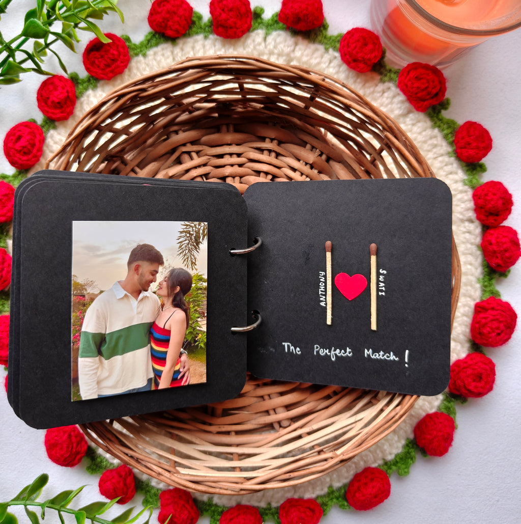 Handmade "You & Me" Love Book