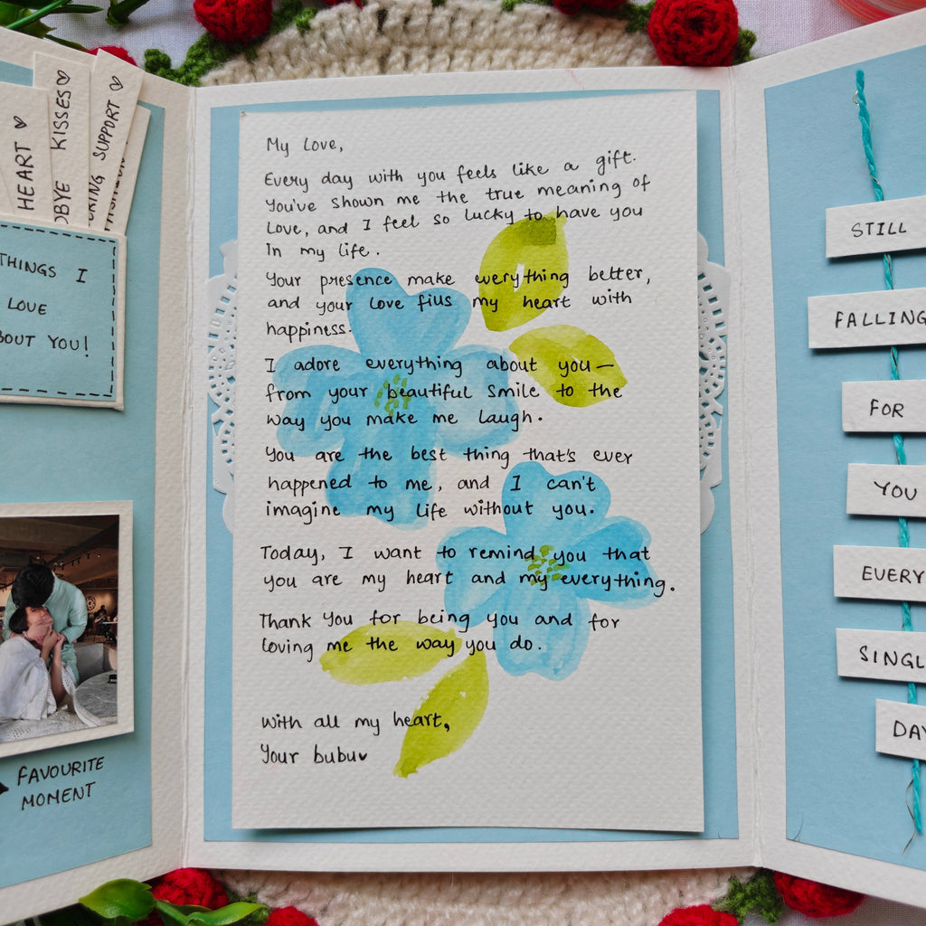 Birthday card - blue theme