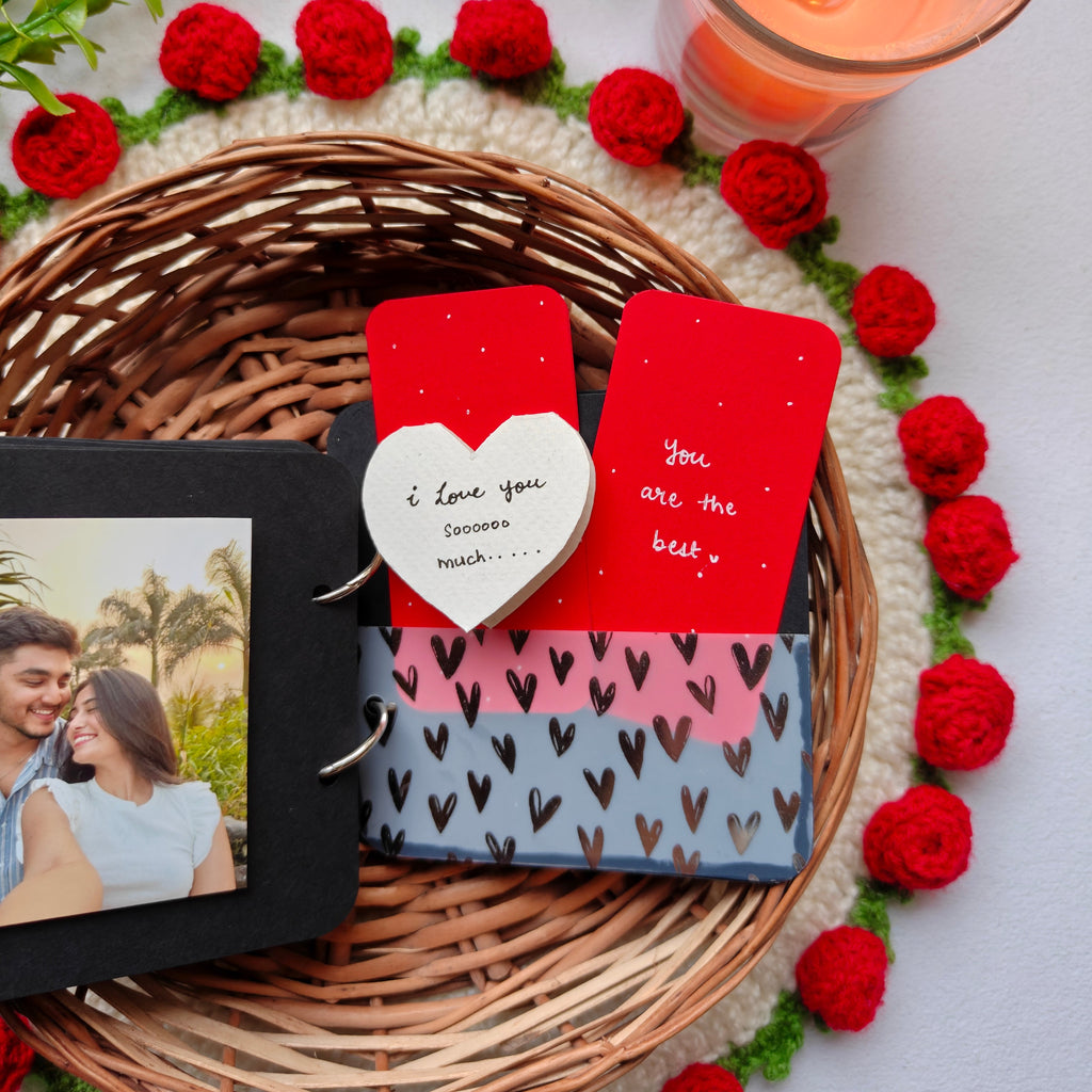 Handmade "You & Me" Love Book